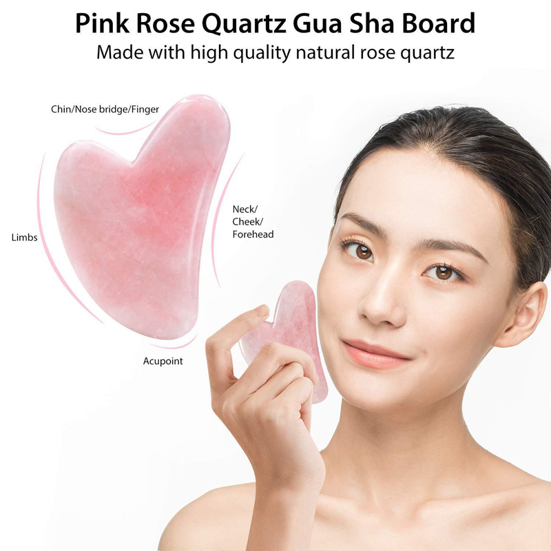 Natural Rose Quartz Jade Rolle - огляд і ціна Gua Sha Tool Rose Quartz