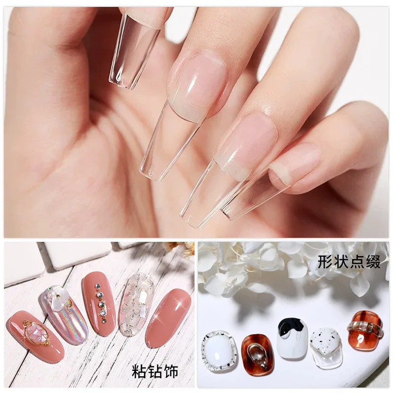 3pcs/set Solid Nail Tips Gel S - огляд і ціна Waxing Kit Home