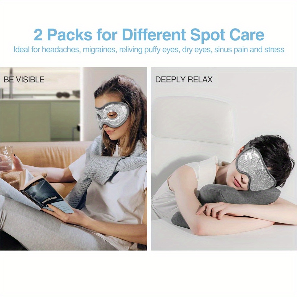 2Pcs/Set Gel Eye Mask Cooling  - огляд і ціна Eye Mask Heated