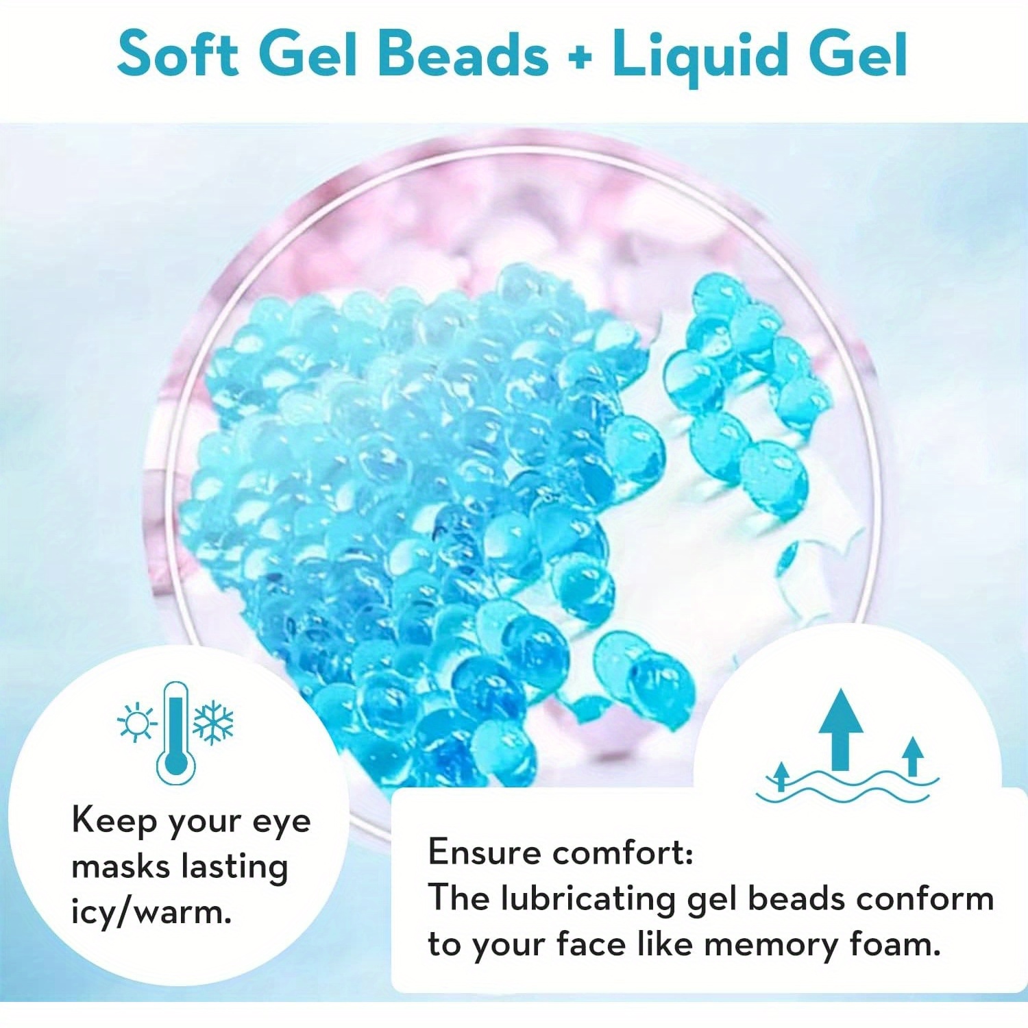 2Pcs/Set Gel Eye Mask Cooling  - огляд і ціна Eye Mask Heated