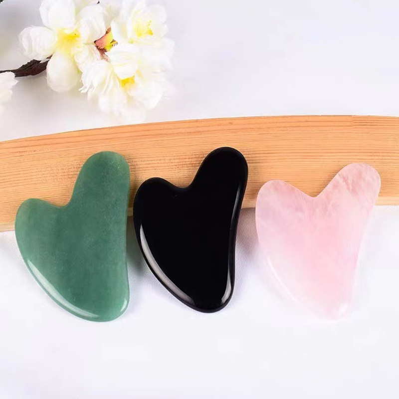 1Pc New Stone Gua Sha Massage  - огляд і ціна Gua Sha Tool Rose Quartz