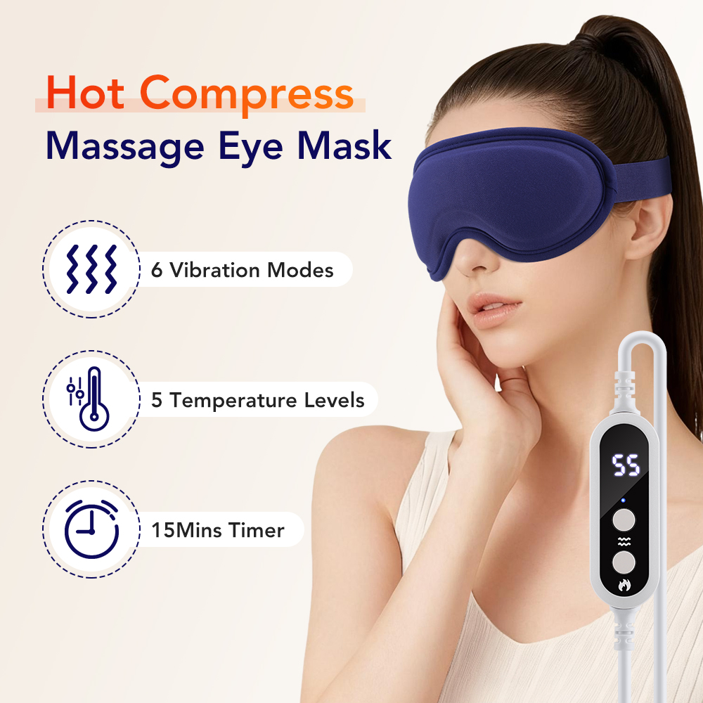 Hot Compress Eye Mask 6 Vibrat - огляд і ціна Eye Mask Heated