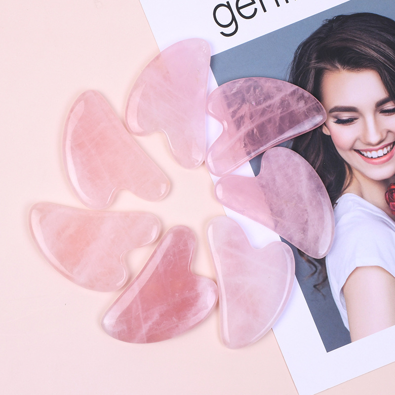 Hot Selling A+ Rose Quartz Gua - огляд і ціна Gua Sha Tool Rose Quartz